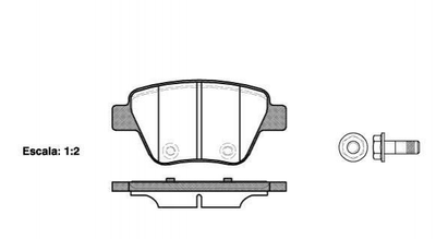 Тормозные колодки ROADHOUSE 2142000 Skoda Yeti, Octavia, Superb; Seat Leon; Volkswagen Golf, Caddy, Jetta, Touran, Scirocco, EOS; Audi A1, A3 5K0698451, 5K0698451A, JZW698451Q