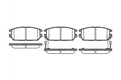 Тормозные колодки ROADHOUSE 2356.12 Mitsubishi Lancer, Galant MB857610, MB928067, MR389582