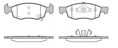 Тормозные колодки ROADHOUSE 21634.02 Opel CORSA 1605280, 95517028