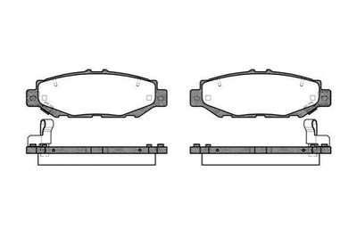 Гальмівні колодки ROADHOUSE 2424.04 Lexus GS, IS, LS 0446630030, 0446630050, 0449214150