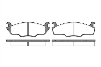 Тормозные колодки ROADHOUSE 2121.10 Volkswagen Golf, Passat, Jetta, Vento, Caddy, Scirocco; Seat Toledo, Ibiza, Cordoba; Audi A1; Skoda Roomster 176698151, 171698151G, 191698151D