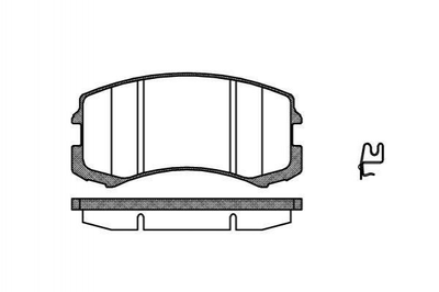 Тормозные колодки ROADHOUSE 2965.01 Mitsubishi Lancer MR569225