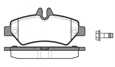 Тормозные колодки ROADHOUSE 2124602 Mercedes Sprinter 0044206920, 44206920, A0044206920