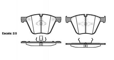 Тормозные колодки ROADHOUSE 21419.00 BMW 5 Series, X5, X6, 7 Series 34116783554, 34116792874, 34116794464