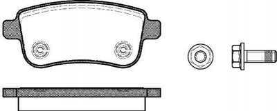 Тормозные колодки ROADHOUSE 2138700 Renault Megane, Scenic, Grand Scenic, Fluence 440601416R, 440603734R, 440604694R