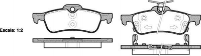 Тормозные колодки ROADHOUSE 286202 Toyota Yaris 044660D010, 44660D010