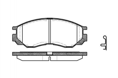 Тормозные колодки ROADHOUSE 2583.00 Mitsubishi L200, Pajero DBP511119, MR205256, MR205257