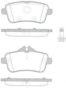 Гальмівні колодки ROADHOUSE 21503.10 Mercedes GLE-Class, GLA-Class, M-Class, GLS-Class, GL-Class, CLA-Class, A-Class 0064206320, A0064206320