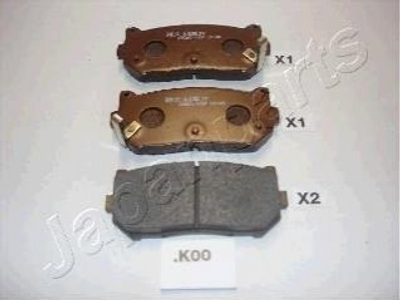 Колодки гальмові JAPANPARTS PPK00AF KIA Shuma, Carens, Clarus 0K9A02628Z, 0K2FC2628Z, 0K9A02623Z