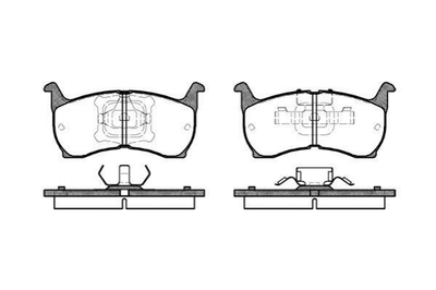 Тормозные колодки ROADHOUSE 2164.00 Mazda 626 F03049280A, FAY82648Z, G03049280