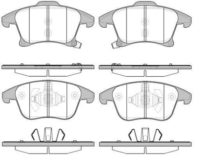 Тормозные колодки ROADHOUSE 2124922 Ford Mondeo, Galaxy, S-Max 1860105, DG9C2K021RC