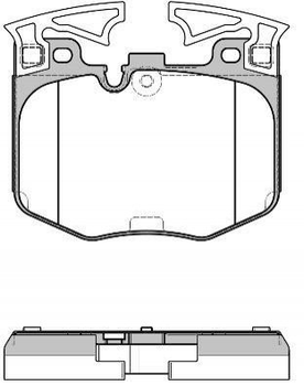 Тормозные колодки ROADHOUSE 21711.00 BMW 7 Series, 5 Series, X3 34116872750, 34116874430