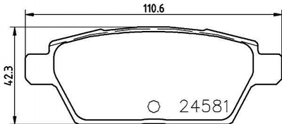 Колодки гальмівні NISSHINBO NP5026 Mazda 6 GPYA2648ZD, GPYA2648ZC, GPYB2643Z