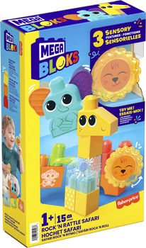 Конструктор Mega Bloks Друзья из Африки со звуковыми эффектами 15 деталей (HKN42)