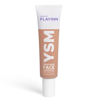 Тональный крем Inglot playinn YSM smoothing face foundation матирующий №45 30мл бронзирующий тёплый
