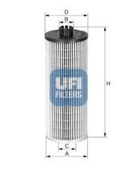 Фільтр масляний UFI 2514400 Audi A3, Allroad, A4, Q3, A5, A1; Skoda Octavia, Superb; Volkswagen Jetta, Passat, Tiguan, Golf, Transporter, Caddy; Seat Leon 03N115562B, 03N115562