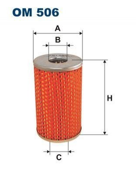 Фільтр масляний FILTRON OM506 Mercedes G-Class, E-Class 0001800009, 0001844302, 0001844325