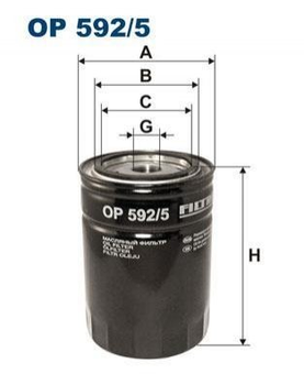Масляный фильтр FILTRON OP5925 Fiat Ducato; Peugeot Boxer; Citroen Jumper 1109Y6, 1109Y5, 1606267480