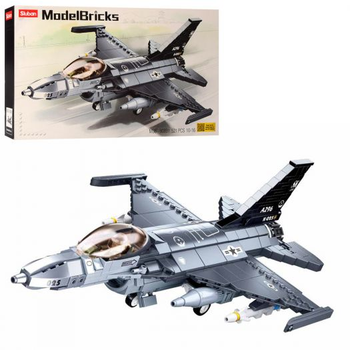 Конструктор SLUBAN Model Bricks Военный самолет M38-B0891 521 деталь