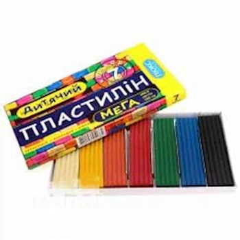 Пластилiн ЛЮКС КОЛОР Дитячий 7 кольорів 130г ПО-150