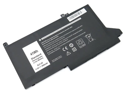 Батарея для DELL DJ1J0 Latitude 12 7000, 7280, 7290, 7380, 7390, 7480, 7490 Tablet PC (PG74G, PGFX4) (11.4V 3600mAh 42WH) (67