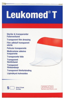 Пластир Bsn Medical Leukomed T Apósito Transparente 5 x 7.2 см 5 шт (4042809199628)