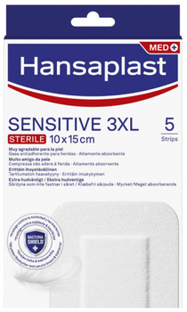 Plastry Hansaplast Sensitive 3XL 5 Dressings 10 x 15 cm (4005800304040)