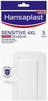 Пластир Hansaplast Sensitive 4XL 5 Dressings 10 x 20 см (4005800304026)