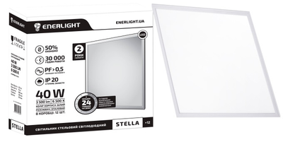 Светодиодная панель ENERLIGHT STELLA 40Вт 6500К MS (STELLA40SMD70CMS)