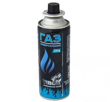 Газовый картридж VIROK с цанговым соединением 220 г (44V152)