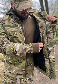 Военная форма мультикам демисезонная тактическая multicam с наколенниками военная форма с курткой мультикам 46
