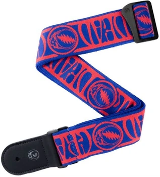 Ремень гитарный D'Addario 50GD00 GRATEFUL DEAD GUITAR STRAP - Steal Your Face, Red/Blue