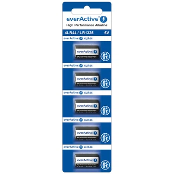 Батарейка щелочная everActive 4LR44/LR1325, 4LR44, 6V, блистер 5шт