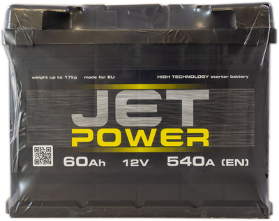 Аккумулятор 60 прямая (+ слева) 540A Jet Power (2000002516941)