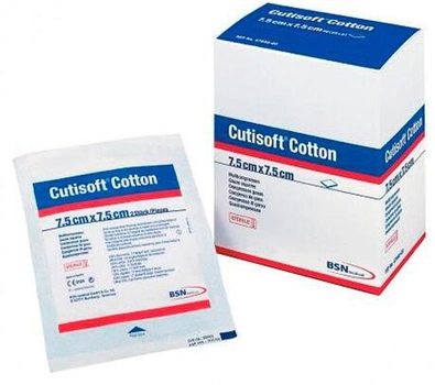 Пластир Bsn Medical Cutisoft Sterile Gauze Pads 7.5 x 7.5 см 12 шт (4042809592672)