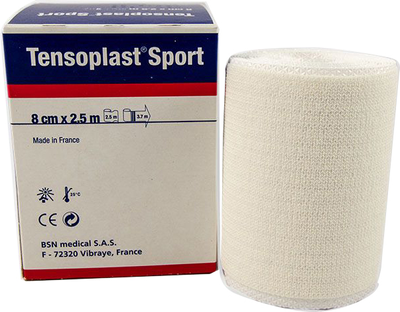 Еластичний бинт Bsn Medical Tensoplast Sport Elastic Bandage Adhesive 8 см x 2.5 м (4042809002416)