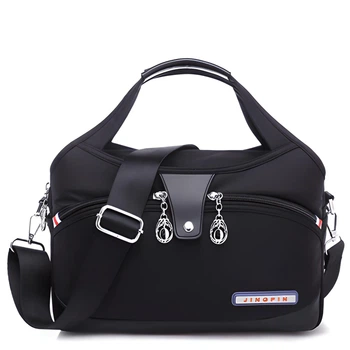 Компактная женская водонепроницаемая сумка Italian Bags "Лео" из высококачественного нейлона black