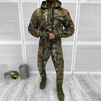 Мужской маскировочный Костюм Куртка с капюшоном + Брюки / Полевая Форма саржа камуфляж размер XL