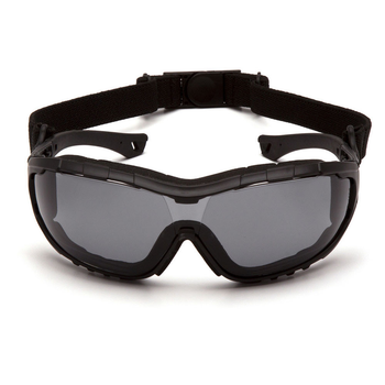 Защитные очки Pyramex V3T с покрытием Anti-Fog и Уплотнителем серые