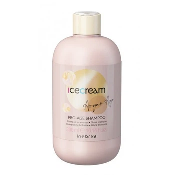Антивіковий шампунь Inebrya Ice Cream Pro Age Shampoo 300 мл, з оліями жожоба та соняшнику для блиску та об'єму