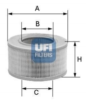 Повітряний фільтр UFI 3003801 Volkswagen Polo, Caddy, Golf, Vento; Seat Cordoba, Ibiza; Skoda Felicia, Octavia 32129620, 032129620, 030129620A