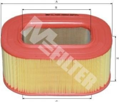 Воздушный фильтр M-FILTER A552 Mercedes E-Class A6030940204, A6030940202, 6030940204