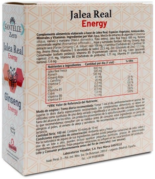 Дієтична добавка Santelle Zero Jalea Real Energy Ginseng 10x10мл (8412016373191)