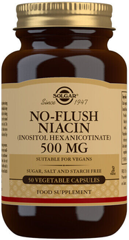 Дієтична добавка Solgar Niacin Non-Flush 50 капсул (33984019102)