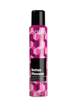 Профессиональный мусс Matrix Styling Setter Mousse для фиксации формы и придания объема волосам, 232 г