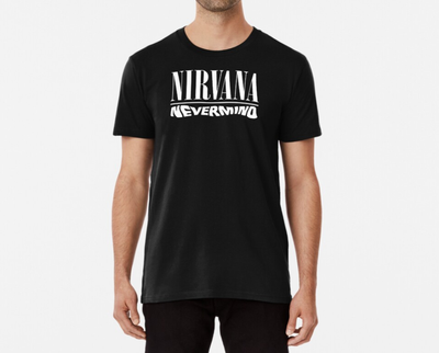 Мужская футболка Stedman с принтом Nirvana Nevermind Черный XXL