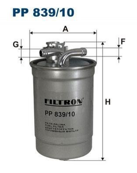 Топливный фильтр FILTRON PP83910 Audi A6, A4 8E0127401, 8E0127401A, 8E0127401D