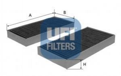 Фільтр салону UFI 5417200 Citroen Berlingo, C4, DS5; Peugeot 5008, 3008, Partner; Opel Grandland X 6447XG, 647993, 9801448180