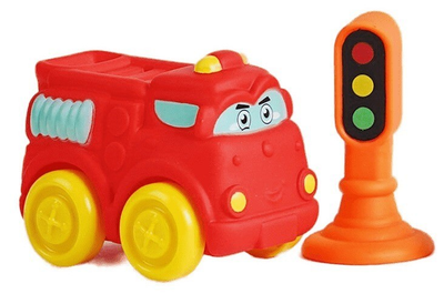 Машинка мягкая виниловая Jazhouda Toys Пожарная машина (JZD 100)