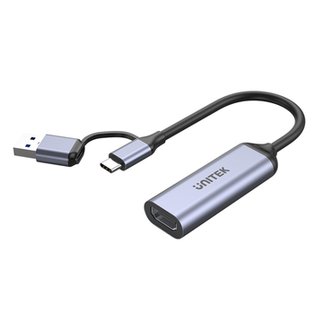 Адаптер Unitek USB type-C/type-A, 4K HDMI 1.4b (4894160049315)
